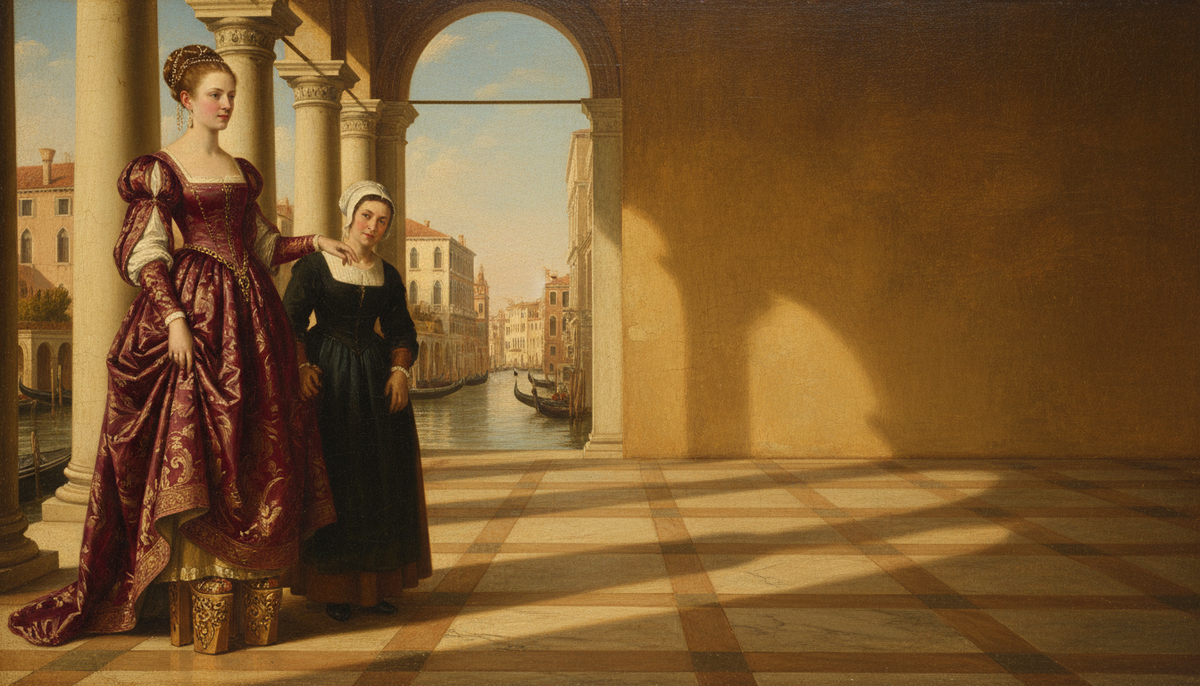 Венецианка на чопинах - XVI век