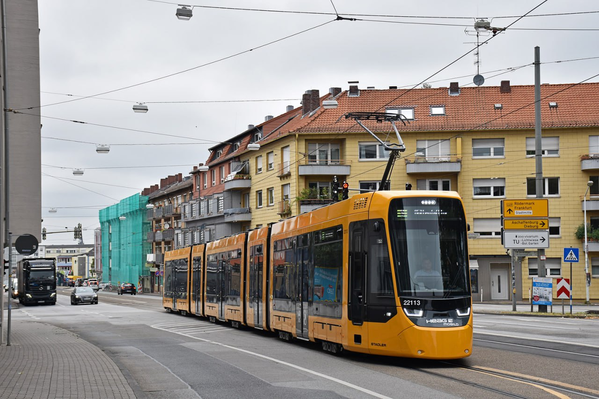 Трамвай TINA (ST15) от Stadler в Дармштадте. Источник: Frazzer/TransPhoto