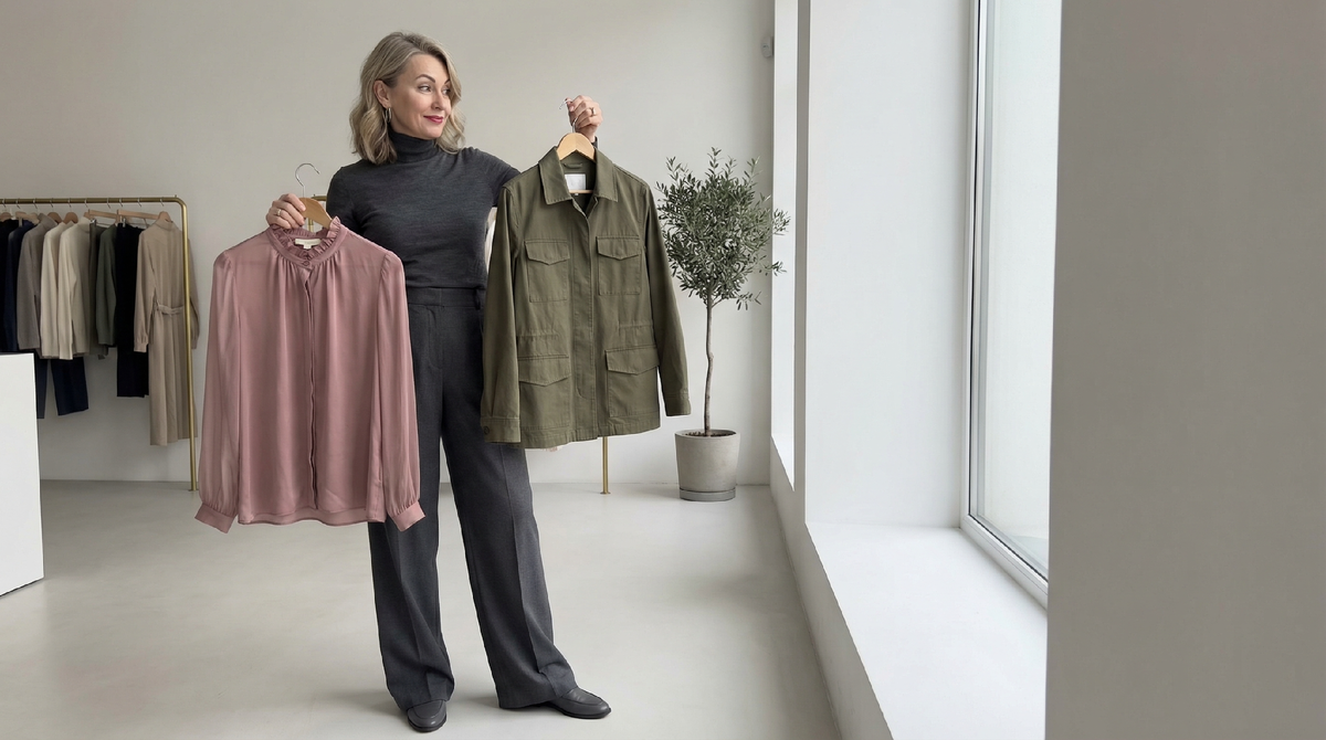 Шёлковая романтика и спортивный хлопок - два разных настроения, которым нужен посредник