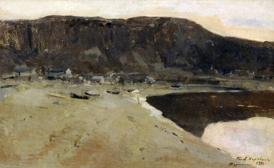 Константин Коровин. Мурманский берег. 1898. Этюд из путешествия на Север. Холст, масло. ГТГ.