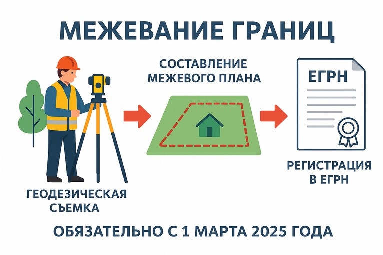 Схема кадастровых работ на земельном участке