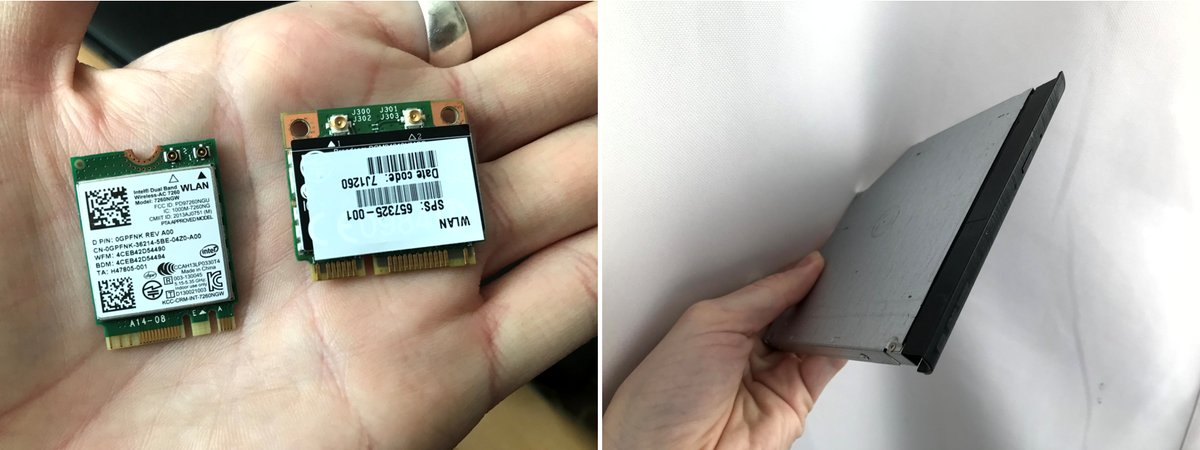 Wi-Fi/Bluetooth и дисковод