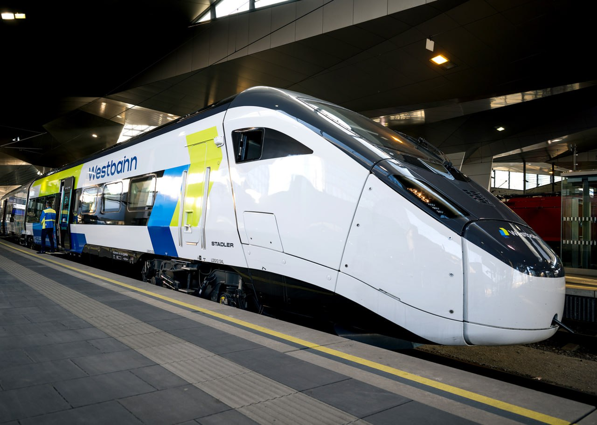 Высокоскоростной электропоезд SMILE от Stadler в Австрии. Источник: Westbahn