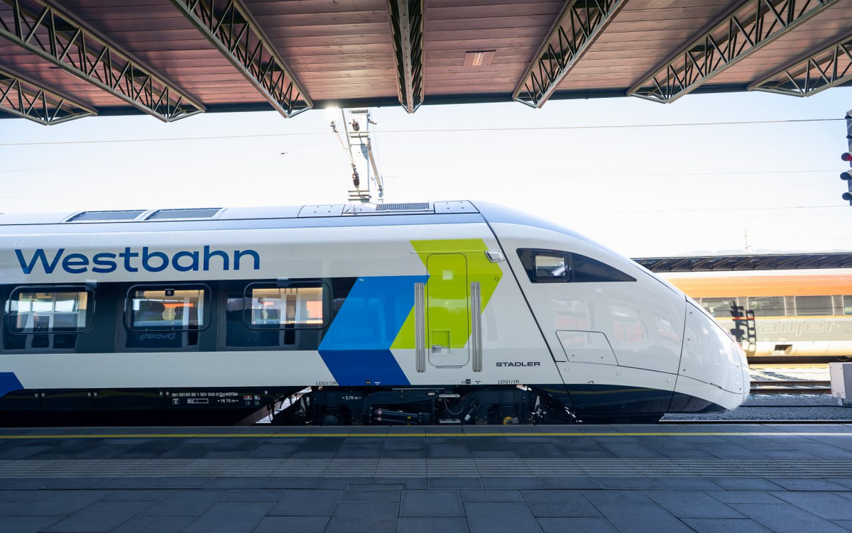 Высокоскоростной электропоезд SMILE от Stadler в Австрии. Источник: Westbahn