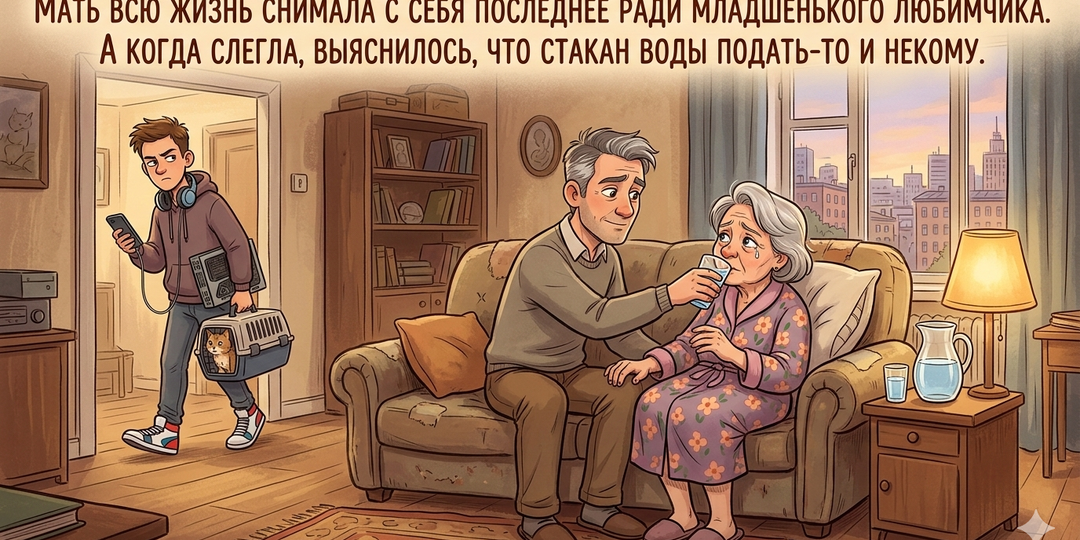 Мать всю жизнь давала всё своему любимому сыну, а в итоге получила горькую правду