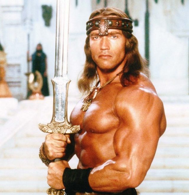    Арнольд Шварценеггер. Кадр из фильма «Конан-варвар» (Conan the Barbarian)