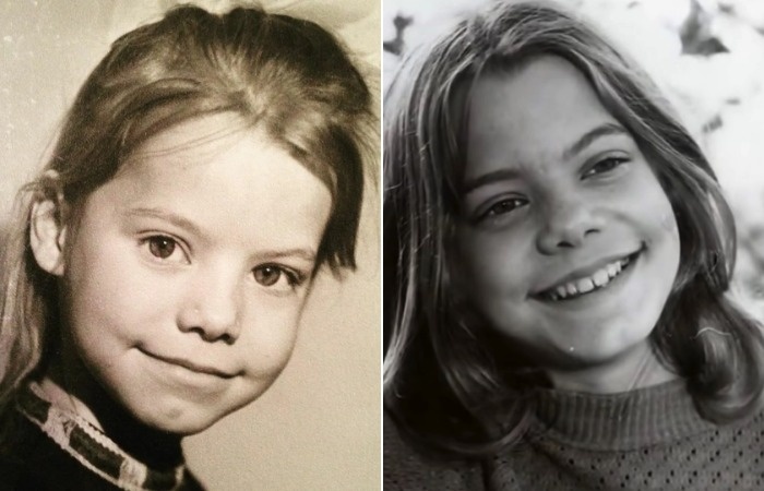 Яна Поплавская в детстве.