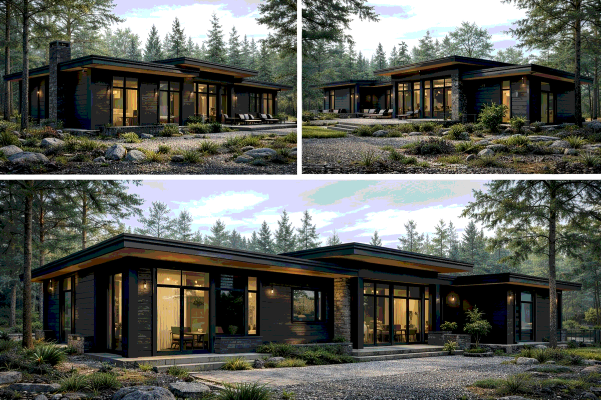 Современный дом в стиле Райта