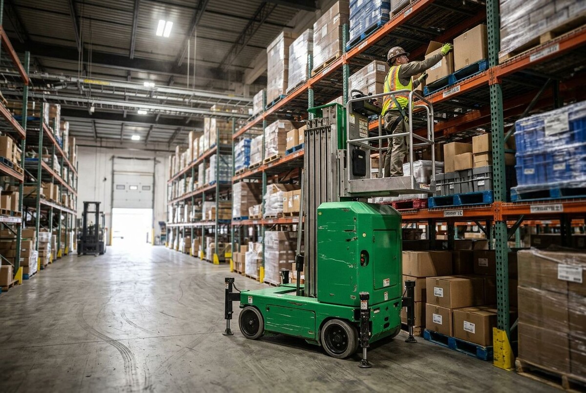 Аренда мачтового подъёмника  для эффективной работы на складе Atlanta-g