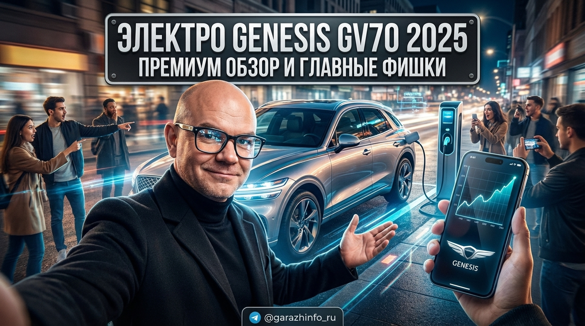    Genesis GV70 Electrified 2025 привлекает внимание своим элегантным дизайном. Zero8