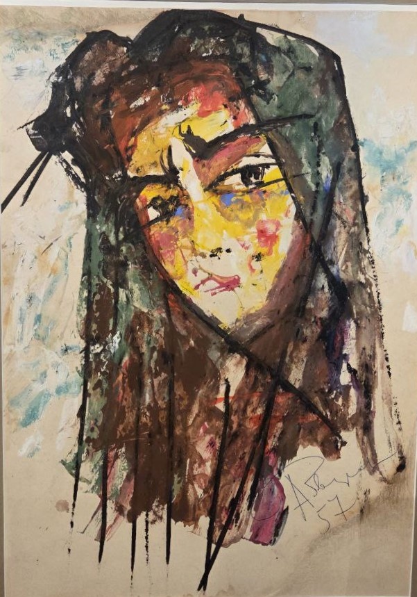 Женский портрет (Лиля) 1957-1959 бумага, гуашь