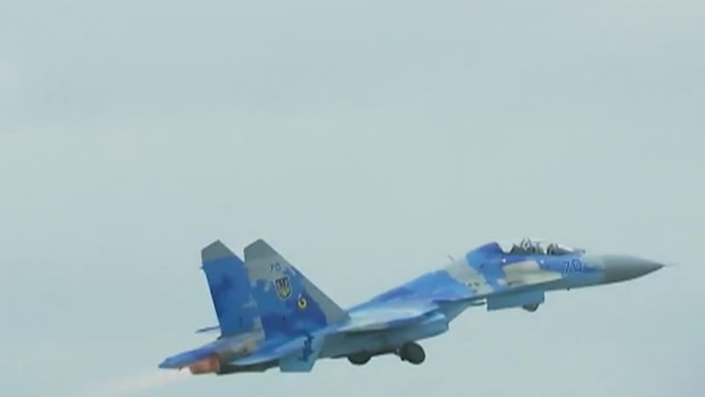    Су-27 украинских ВВС взлет