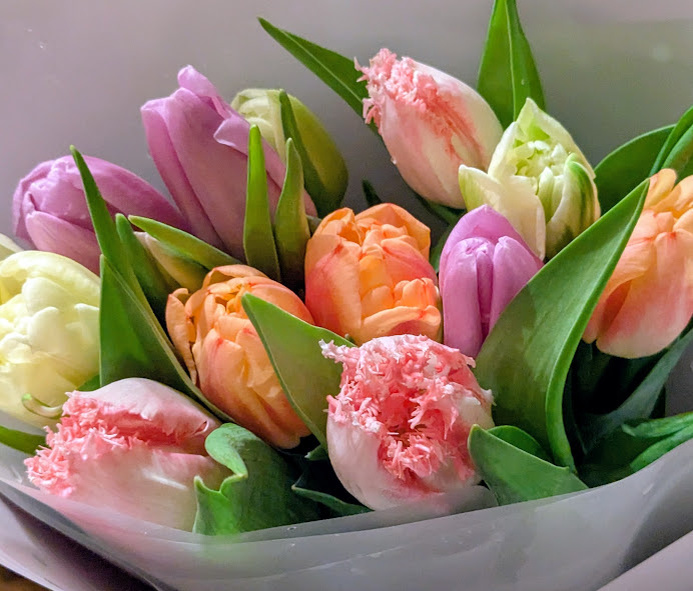 Подаренный мне на 8 марта букет. Фото автора