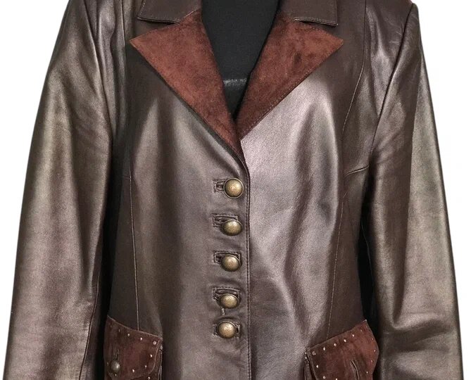 Как обновить немного устаревший жакет, превратив его в новую куртку