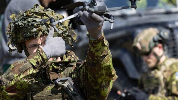    © Aizsardzības ministrija / Gatis Dieziņš / Sēlijā notiek starptautiskas militārās pretdronu aizsardzības mācības “Baltic Trust 25”