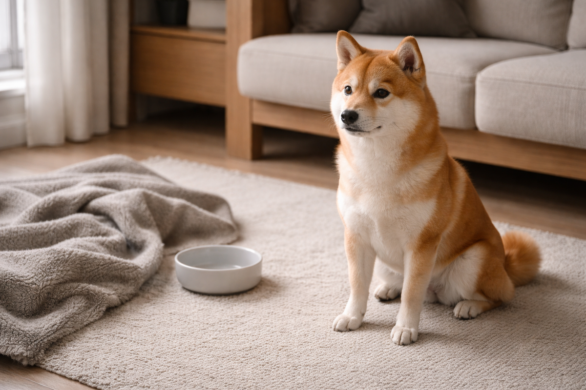 В быту шиба часто держит дистанцию.