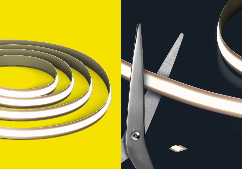 Светодиодная лента 24 В COB свободной резки (freecut) — можно резать в любом месте!
