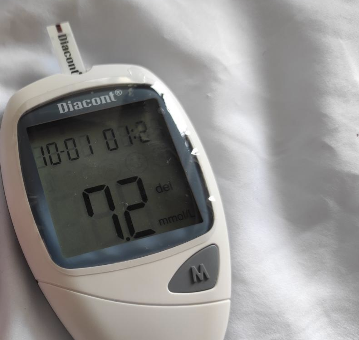 вот это уже высокий сахар...