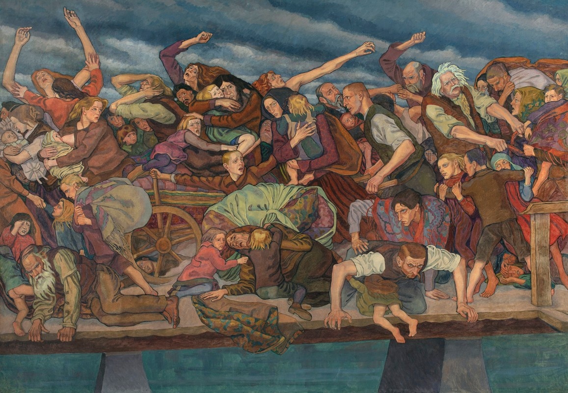     Ян Рембовский. Беженцы. Около 1915   
undefined