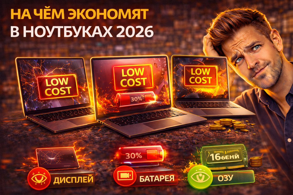 Экономии в ноутбуках 2026: сравнение цен, где урезать бюджет без потери производительности.
