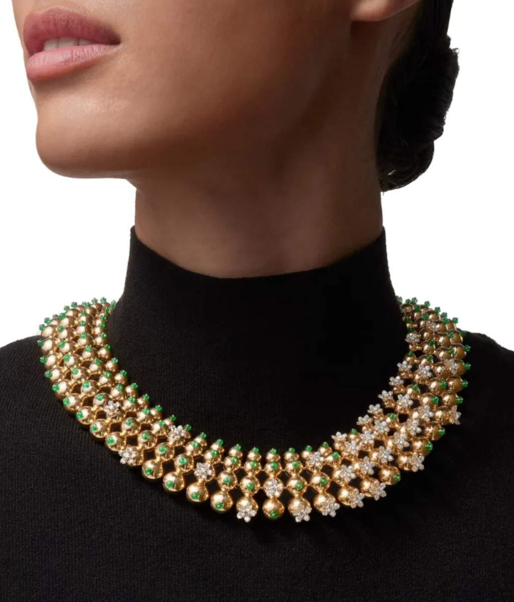 Колье от Картье с изумрудами и бриллиантами.