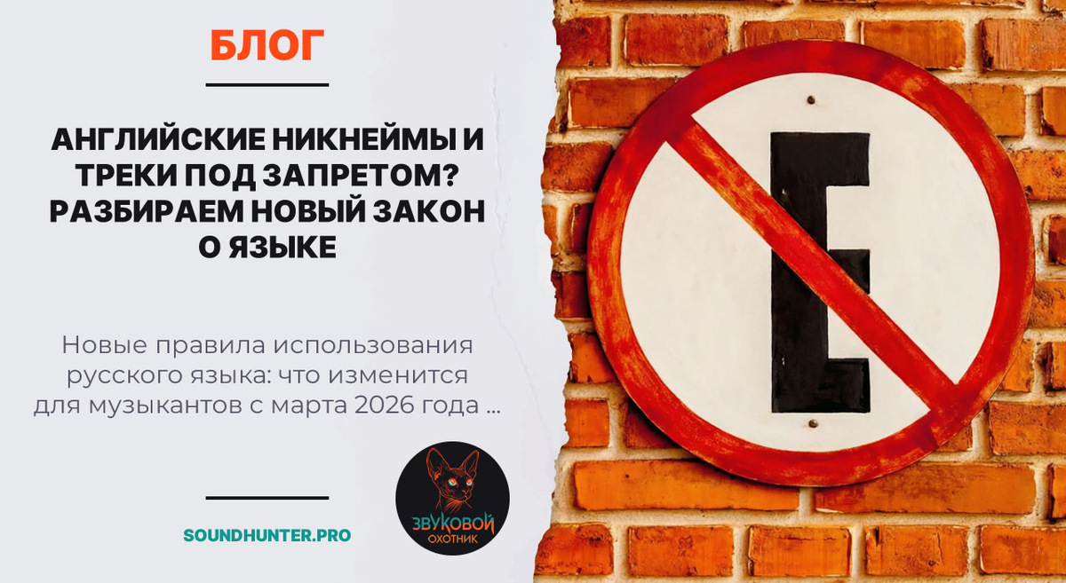Английские никнеймы и треки под запретом? Разбираем новый закон о языке