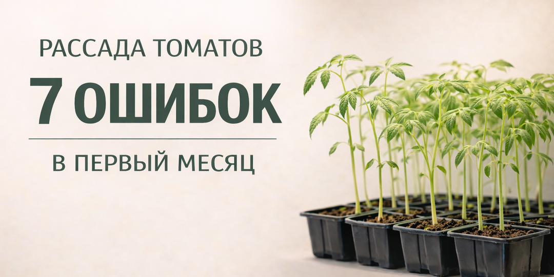 Рассада томатов дома: 7 ошибок в первый месяц, из-за которых она вытягивается и слабеет