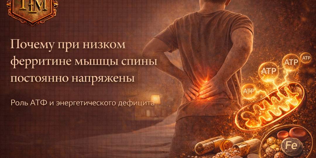 Почему при низком ферритине мышцы спины постоянно напряжены