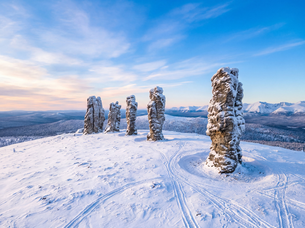 Плато Маньпупунёр — геологический памятник в Троицко-Печорском районе Республики Коми России, известный семью каменными столбами выветривания. В переводе с языка манси название плато означает «малая гора идолов».