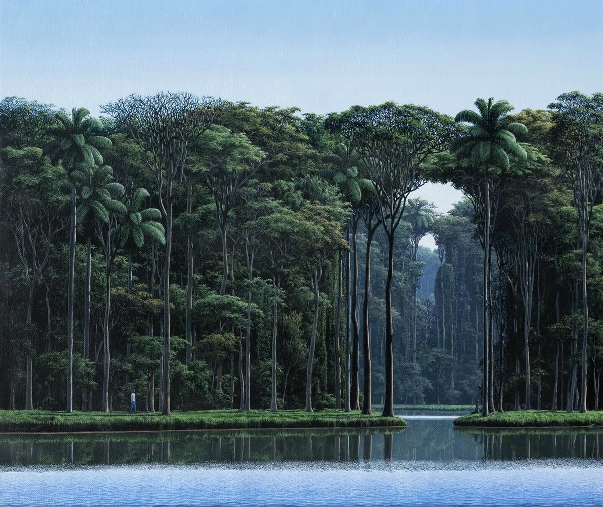 Работа кубинского художника Томаса Санчеса (Tomás Sánchez, род. 1948) «Встреча со мной» (1996)