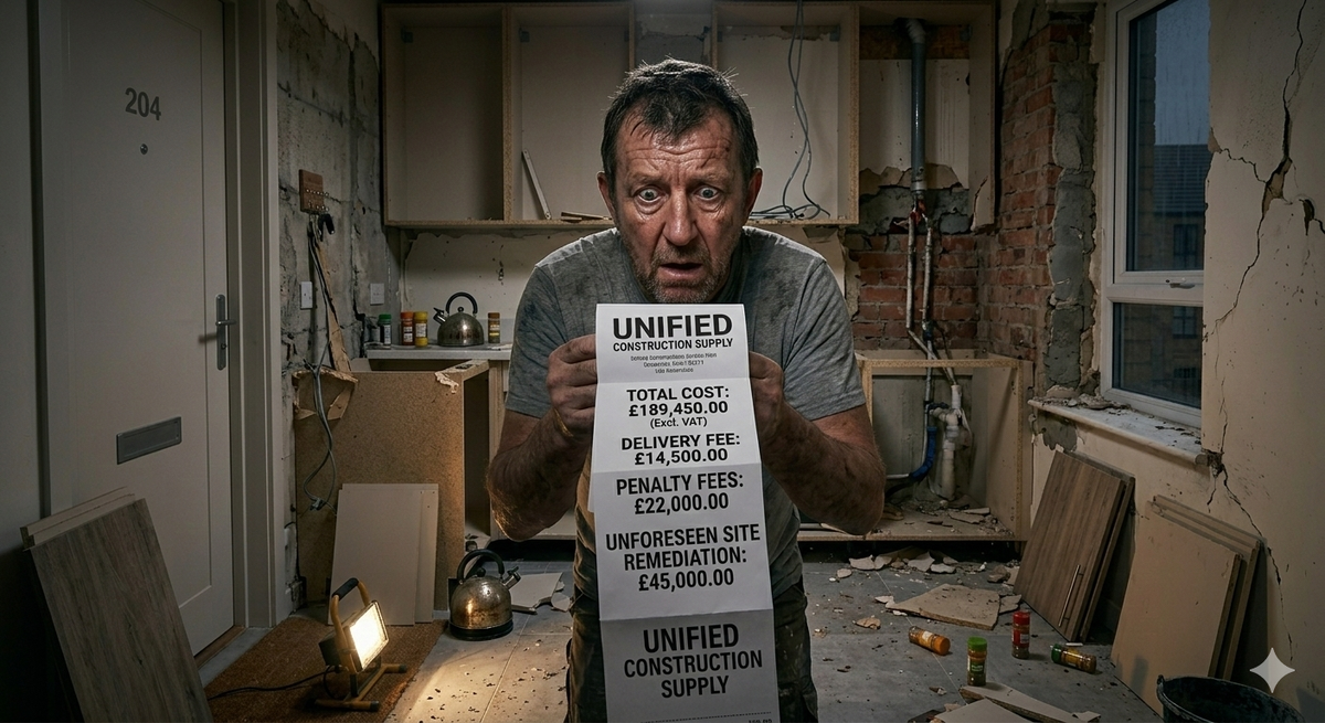 Расстроенный клиент с большим чеком за кухню.