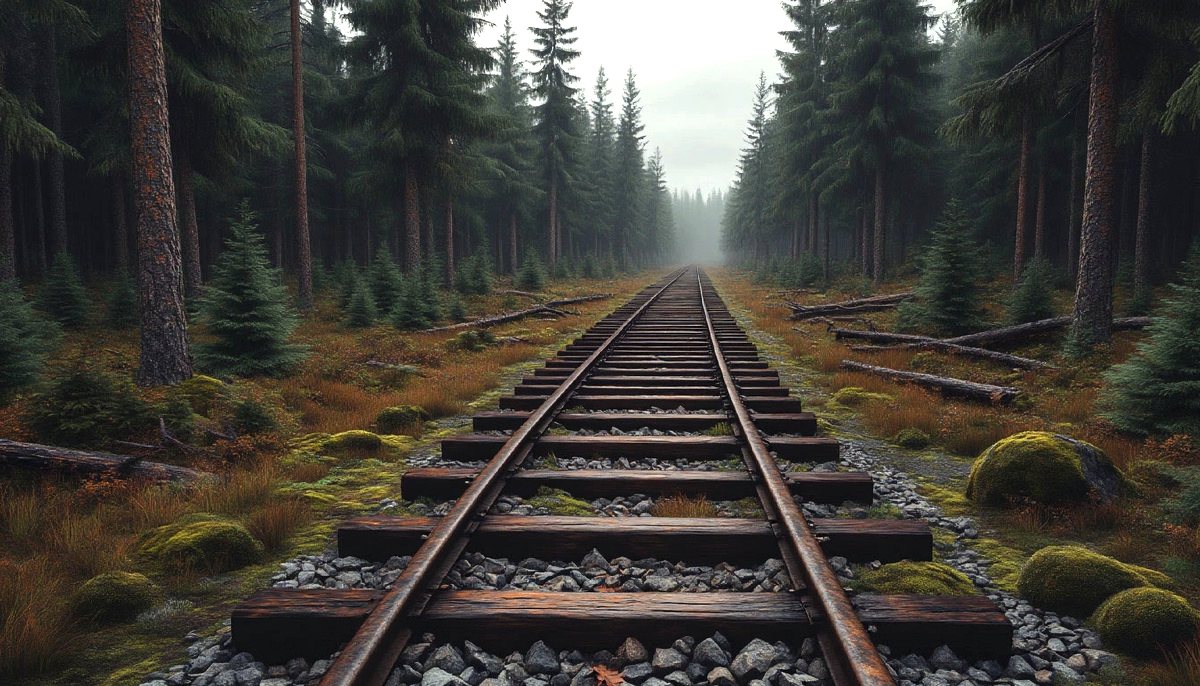 Железная дорога проходила стороной, а в лесах происходили странные явления.