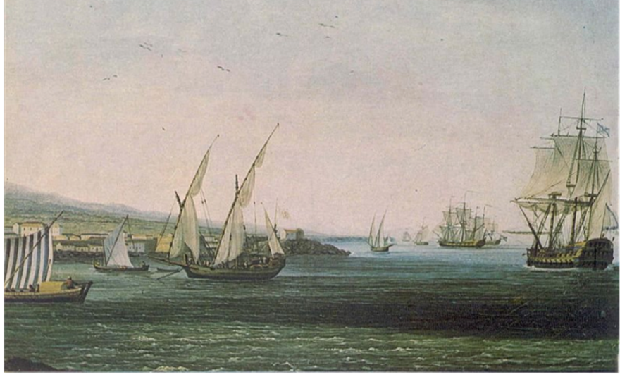 Русская эскадра в Средиземном море. Взято с http://xn--80aiqmelqc4c.xn--p1ai/ot-parohoda-do-atomohoda-old/tema-2-sobytie-1/