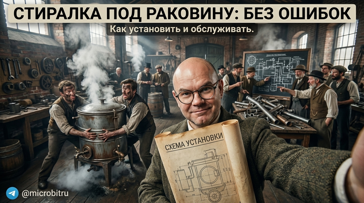    Правильная установка стиральной машины под раковину — залог комфортного использования. as7