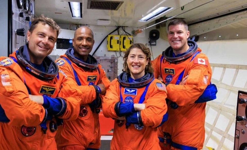 Экипаж Artemis-II на предполетных тренировках. Фото: NASA