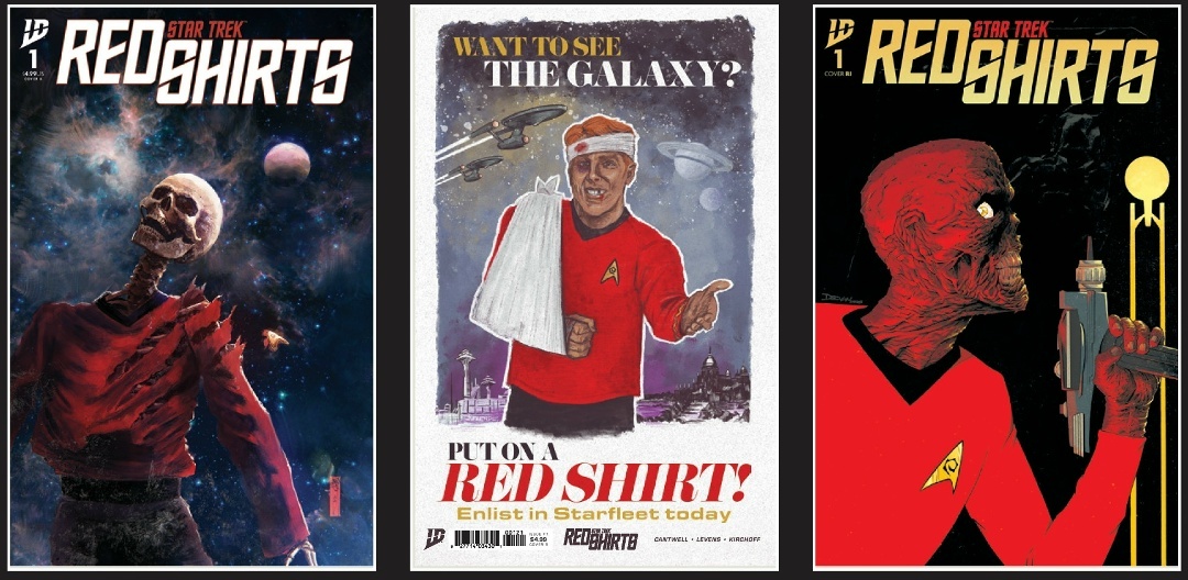 Обложка А от криса Шехана, обложка В от Дж. Дж. Лендла и обложка АI от Деклана Шелвей