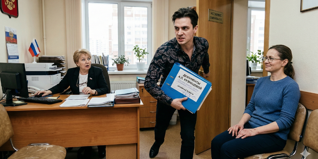 Племянник при нотариусе выхватил у меня папку с документами: «Не твое». Но едва нотариус встал...