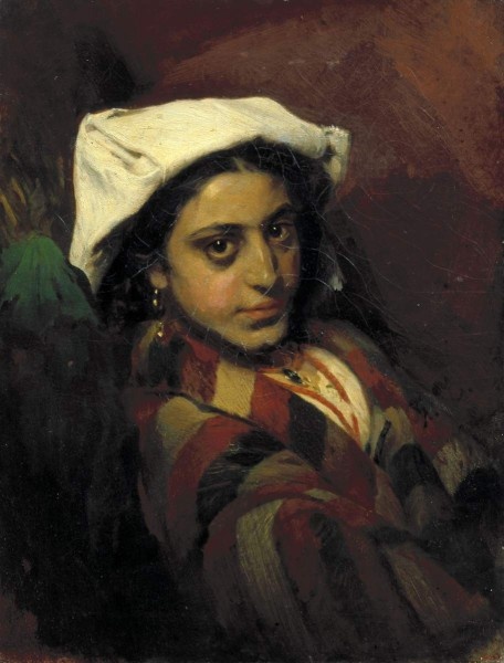 Павел Чистяков. Голова Чочары, 1863