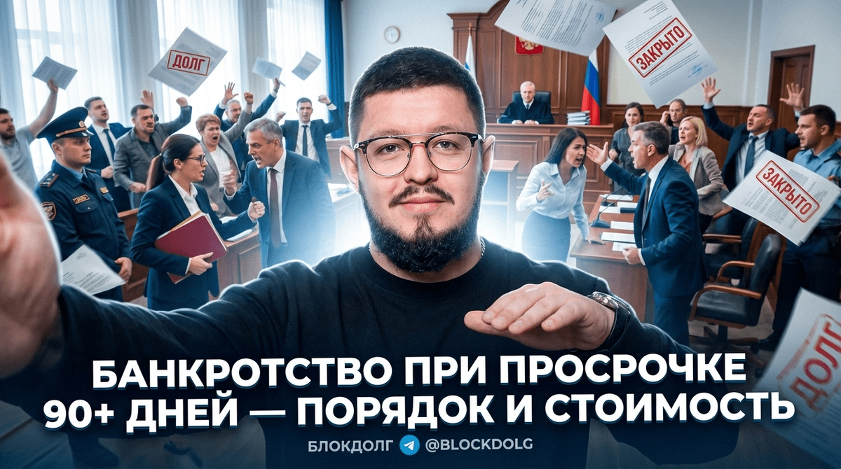    Порядок и стоимость процедуры банкротства физических лиц при просрочке более 90 дней. Максим