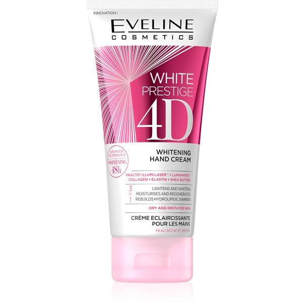 Eveline Cosmetics White Prestige 4D Whitening Hand Cream отбеливающий крем для рук 100мл, цена от 1000 руб.