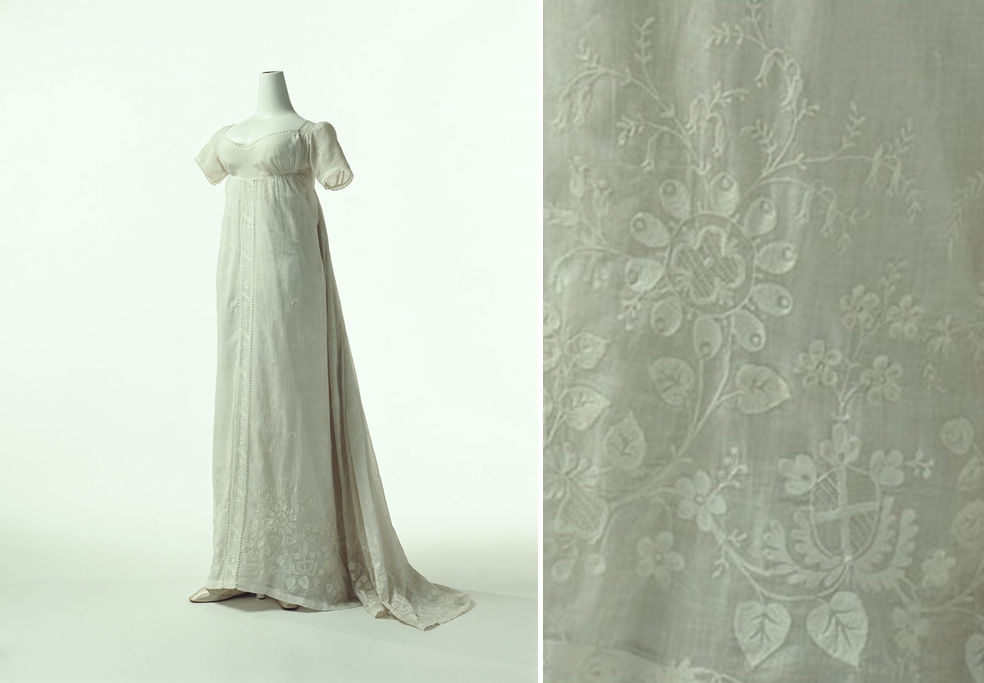 Вечернее платье из муслина, 1802, Институт костюма Киото