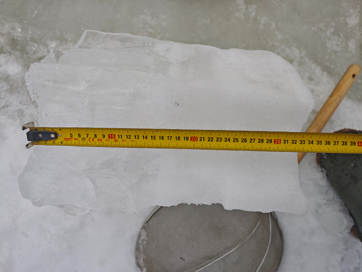 Толщину льда