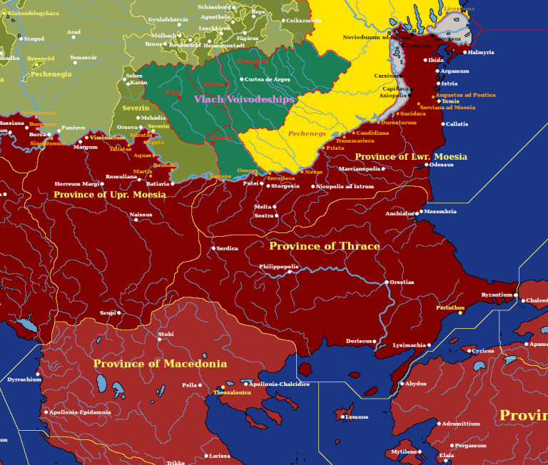 Карта провинций куда вторглись монголы
