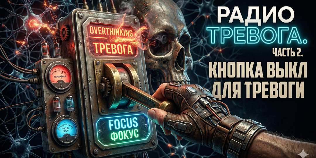 Радио Тревога. Часть 2. Как найти кнопку «ВЫКЛ» в своей голове: нейрохаки против мысленной жвачки