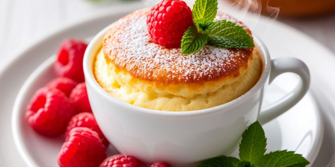 🍮 Творожное суфле в микроволновке за 3 минуты: ПП-десерт без выпечки