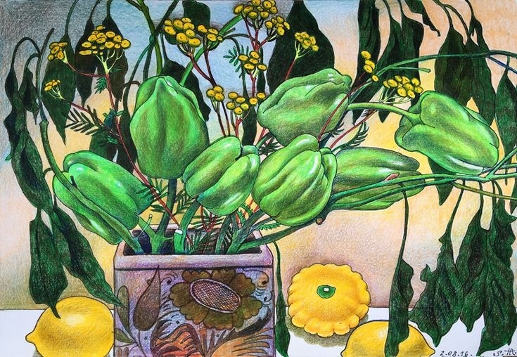 Бумага А3, цветные карандаши.Источник изображения: liveinternet.ru и яндекс картинка.