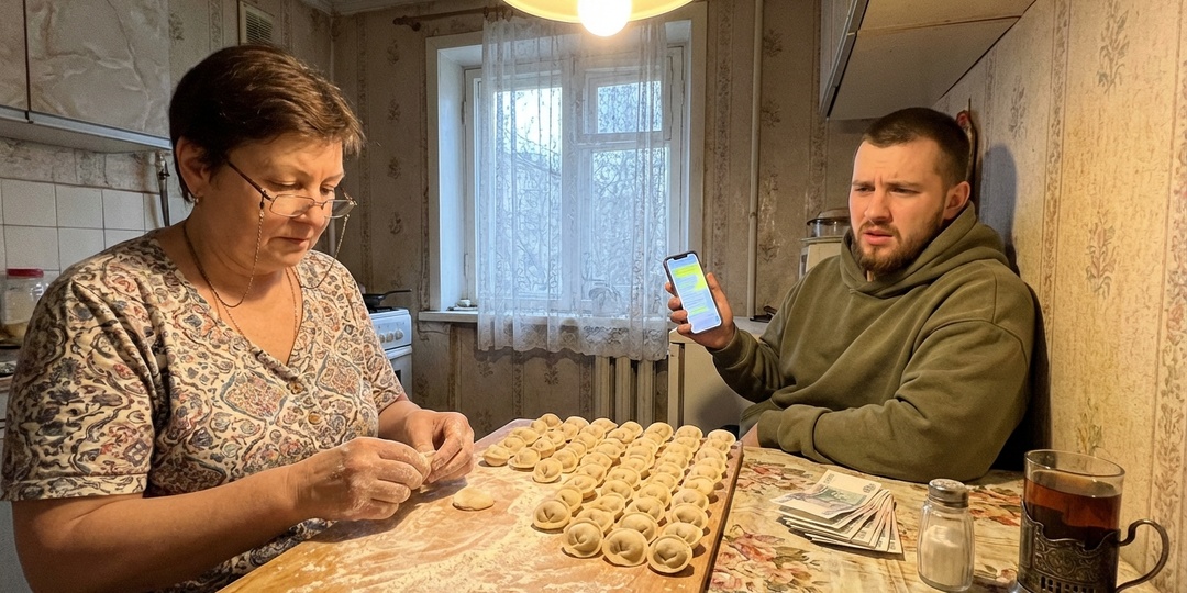 — Мам, ты из-за этих копеек родного сына кидаешь?