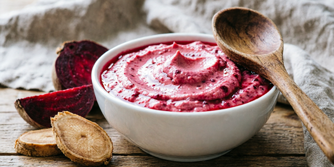 Ядреная свекровь и сладкая нежность: как приготовить идеальную пасту из хрена и свеклы