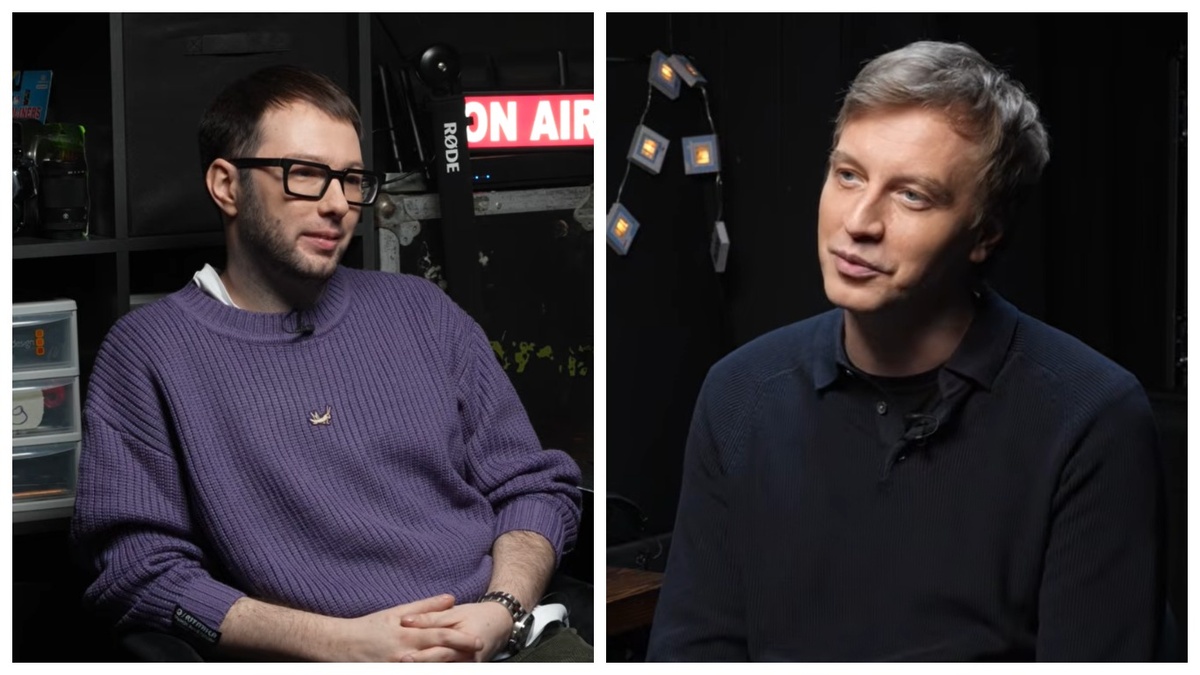 Во время интервью 