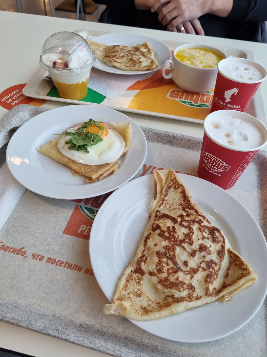 Завтрак в любимом Глобусе